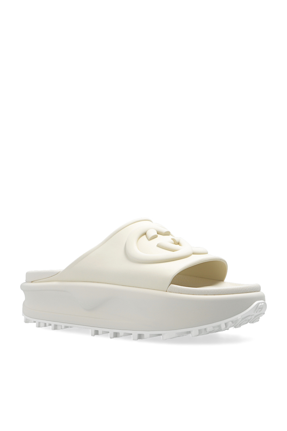 Cream on sale gucci slides